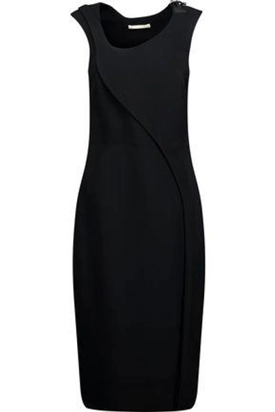 Antonio Berardi Woman Embellished Paneled Crepe Dress Black