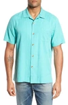Tommy Bahama St Lucia Fronds Silk Camp Shirt In Castaway Green