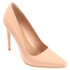 Journee Collection Hadli Pointed Toe Stiletto Pump In Cognac