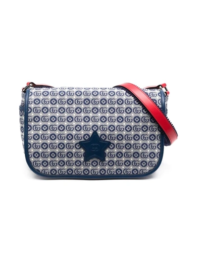 Gucci Kids' Children's Messenger Bag With Star In Blue