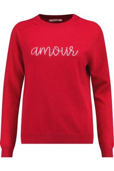 Chinti & Parker Woman Wool And Cashmere-blend Jacquard Sweater Red