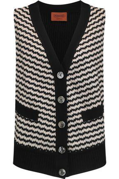 Missoni Woman Crochet-knit Vest Black