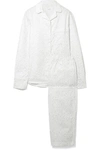 Three J Nyc Printed Cotton-flannel Pajama Set In White