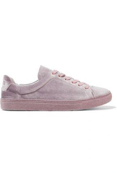 Schutz Orianda Velvet Sneakers In Lavender