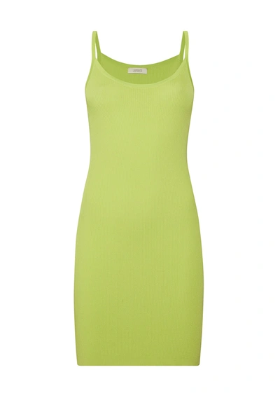 Lapointe Lightweight Mini Dress In Lime