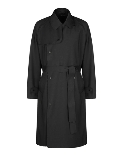 Emporio Armani Coat In Black