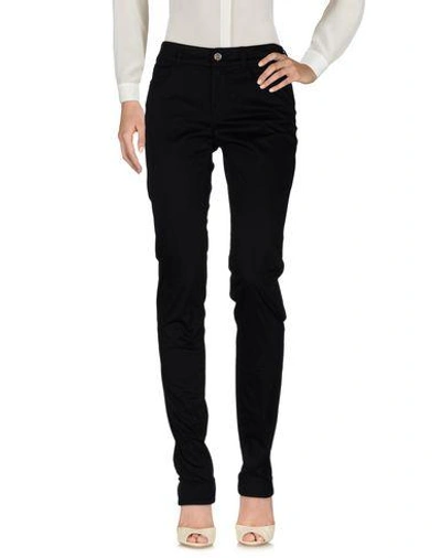 Armani Jeans Casual Pants In Black