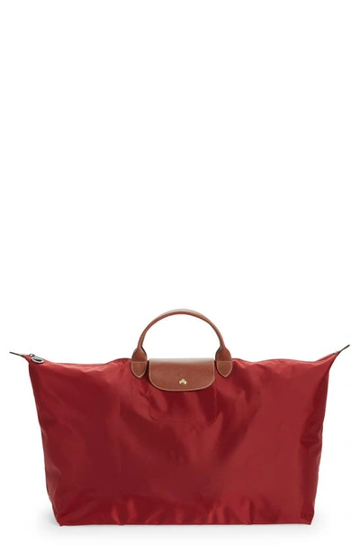 Longchamp X-large Le Pliage Original Travel Bag In Red
