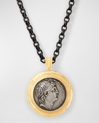 Jorge Adeler Unisex 18k Yellow Gold Athena Coin Pendant