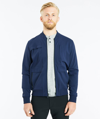 Public Rec Men's Crosstown Nylon-stretch Zip Bomber Jacket In Blue