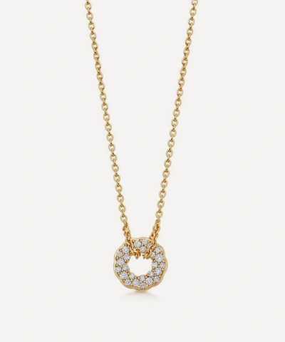 Astley Clarke 14ct Gold Plated Vermeil Silver Asteri Diamond Pendant Necklace