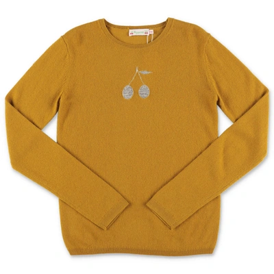 Bonpoint Kids Pullover For Girls In Yellow