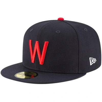 New Era Navy Washington Senators Cooperstown Collection Wool 59fifty Fitted Hat