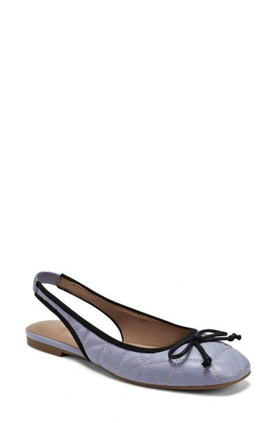 Aerosoles Catarina Quilted Slingback Flat In Lilac Leather