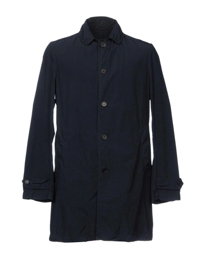 Aspesi Overcoats In Dark Blue