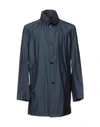 Moorer Overcoats In Slate Blue