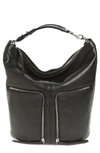 Allsaints Fetch Small Leather Backpack - Black