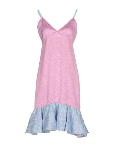 Dondup Midi Dresses In Purple