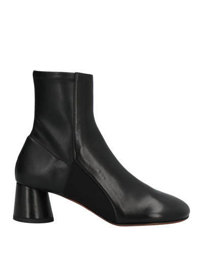 Proenza Schouler Sculpt Leather Ankle Boots In Black