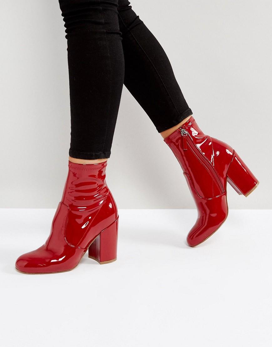 Steve Madden Gaze Ankle Boots - Red | ModeSens