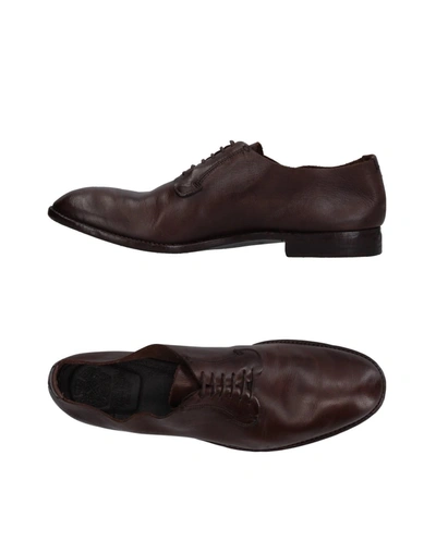 Alberto Fasciani Lace-up Shoes In Dark Brown