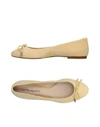 Anna Baiguera Ballet Flats In Yellow