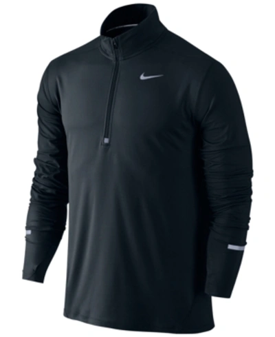 Nike Men's Element Dri-fit Half-zip Running Shirt In Black