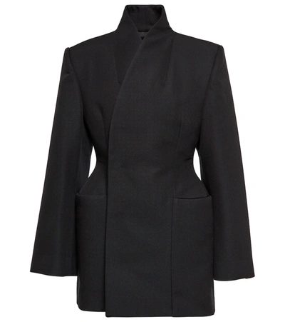 Balenciaga Woman Black Minimal Hourglass Jacket