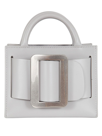 Boyy Bobby 18 Gold Buckle Crossbody Bag In White