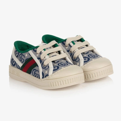 Gucci Blue 1977 Tennis Trainers