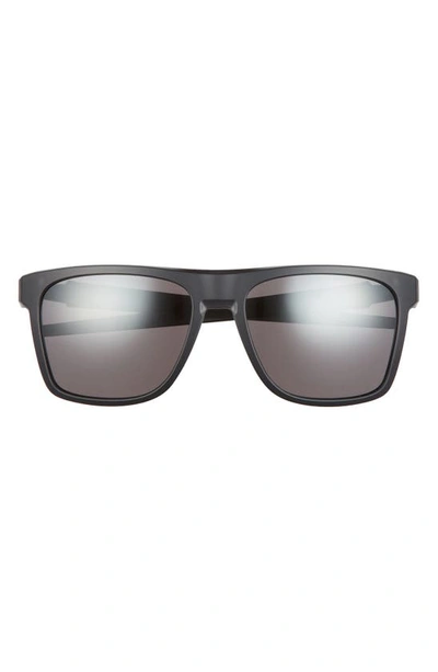 Oakley 57mm Polarized Rectangular Sunglasses In Black
