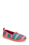 Toms Kids' Alpargata Slip-on Sneaker In Dark Pink