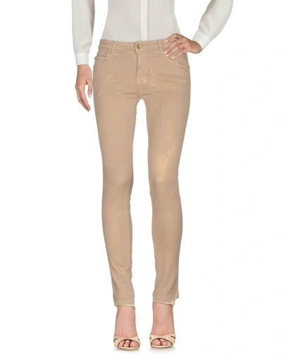 Plein Sud Jeanius Casual Pants In Beige