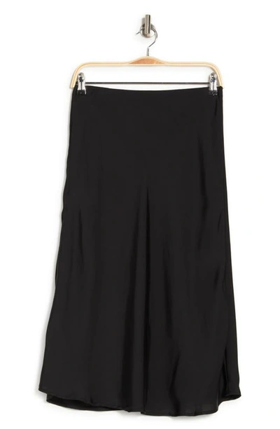 Nordstrom Rack Essential Bias Cut A-line Skirt In Black