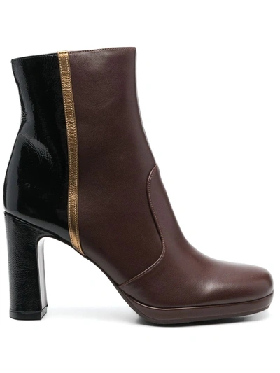 Chie Mihara Ukedanegro 95mm Color-block Boots In Black