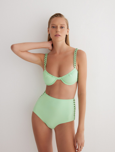 Moeva Sigrid Underwire Bikini Top In Mint