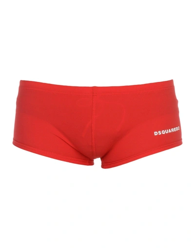 Dsquared2 Swim Shorts In Red
