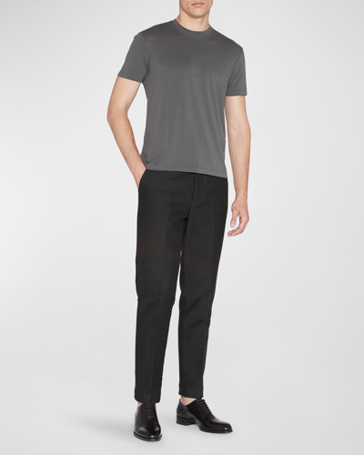 Tom Ford Lyocell And Cotton-blend Jersey T-shirt In Gray