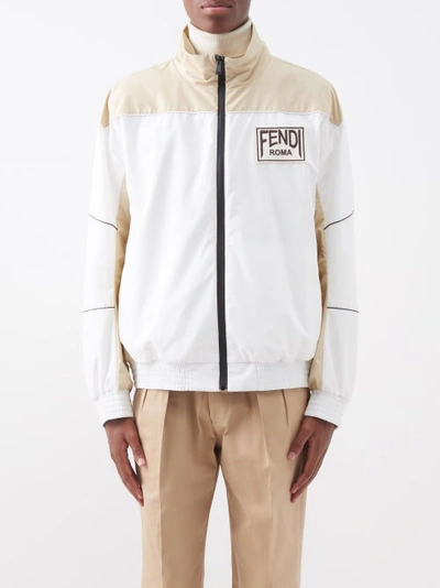 Fendi Men's  Beige Cotton Outerwear Jacket