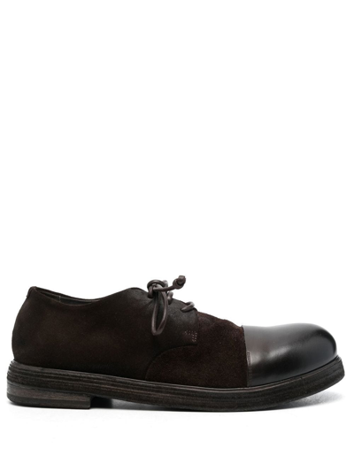 Marsèll Contrast Toe-cap Derby Shoes In Brown
