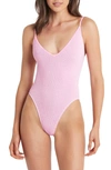 Bound By Bond-eye Elena One-piece Swimsuit In Baby Pink