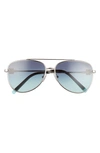 Tiffany & Co 59mm Pilot Sunglasses In Azure Gradient Blue