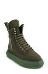 Dkny Aken Sneaker Boot In Army Green