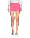 Dondup Denim Shorts In Fuchsia