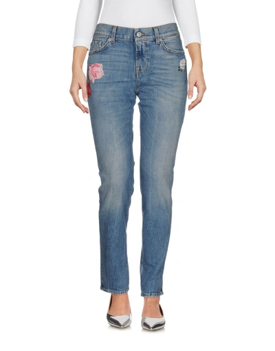 7 For All Mankind Denim Pants In Blue