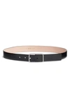 Kate Spade Mel Leather Belt In Black