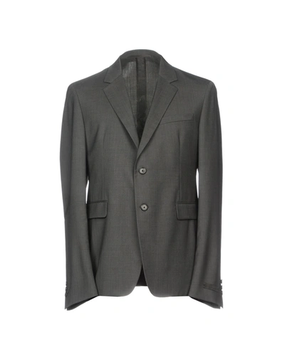 Prada Suit Jackets In Steel Grey