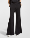 Careste Piper Mid-rise Flared Pants In Black