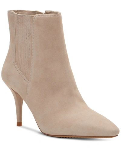 Vince Camuto Women's Ambind Pointed Toe High Heel Dress Booties In Tortilla Suede