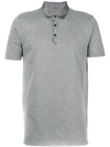 Lanvin Slim-fit Grosgrain-trimmed Cotton-piqué Polo Shirt In Grey